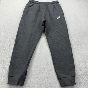 Nike Men's Charcoal Gray Athletic Jogger Sweatpants Comfort Fit Size L